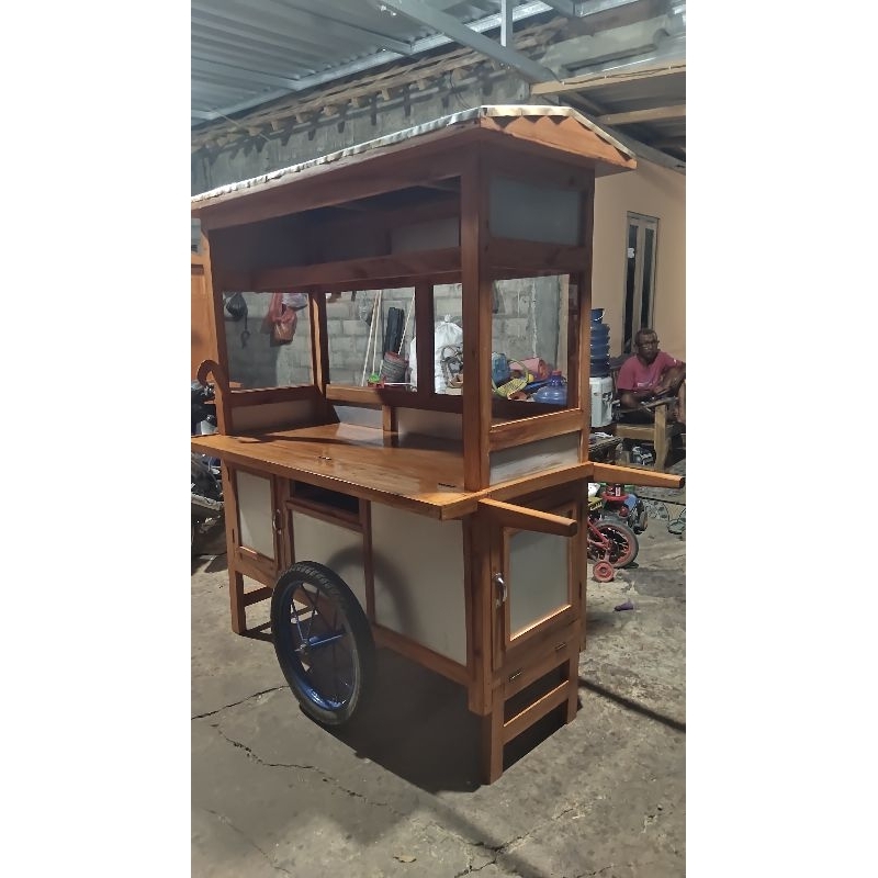 gerobak gorengan dorong