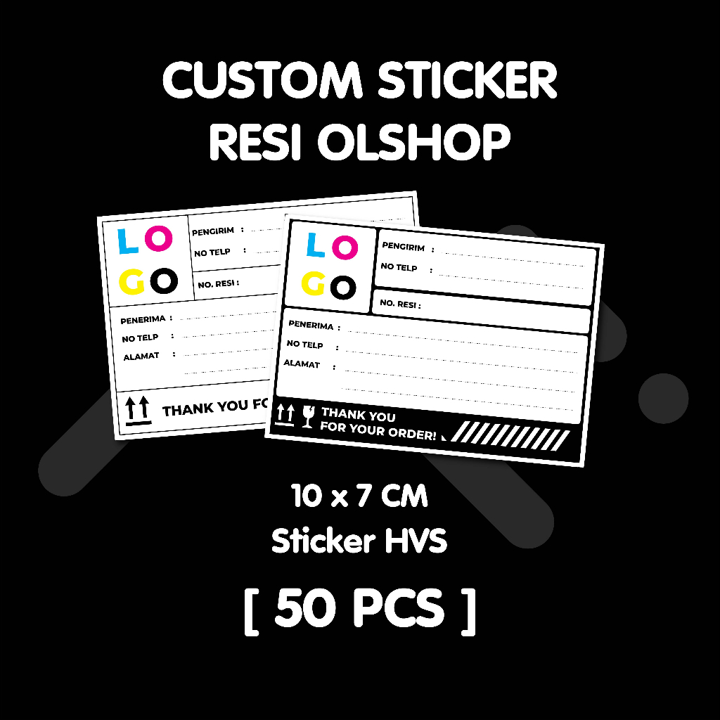 

[50PCS] CUSTOM Label Pengiriman | Label Olshop | Sticker Resi | Stiker lucu | Stiker Paket | Sticker Ekspedisi | Sticker