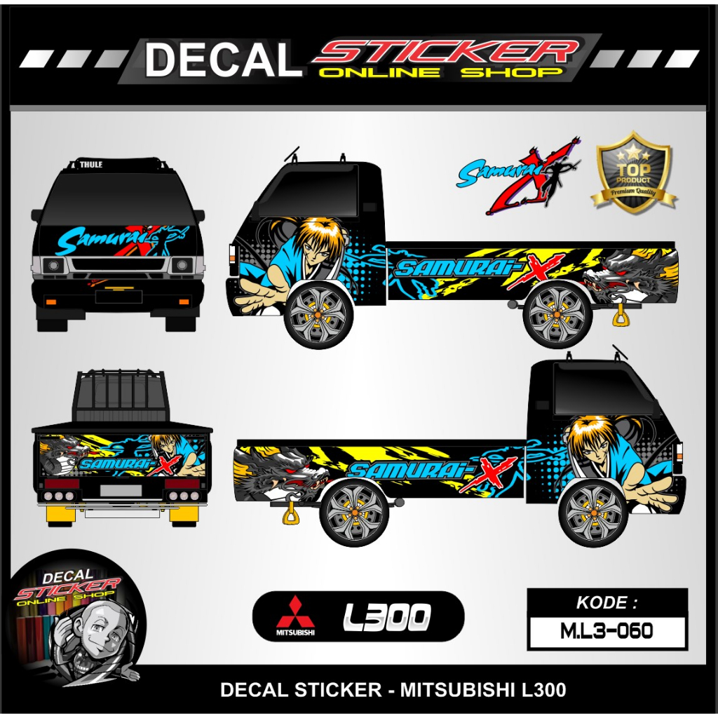 STICKER DECAL FULL BODY  L300 / VARIASI STIKER FULL BODY PICK UP