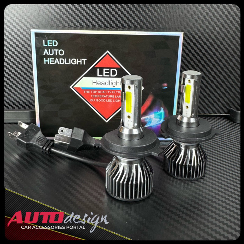 T2 Lampu LED Mobil 50 Watt 12-24Volt Putih 6500K H1 H3 H4 H7 H8 H11 H16 HB3 HB4 Mini Design