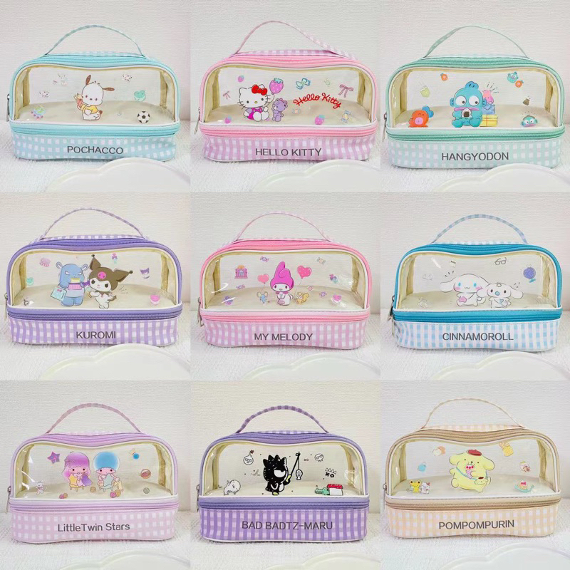 

pouch sekat sanrio kotak pensil