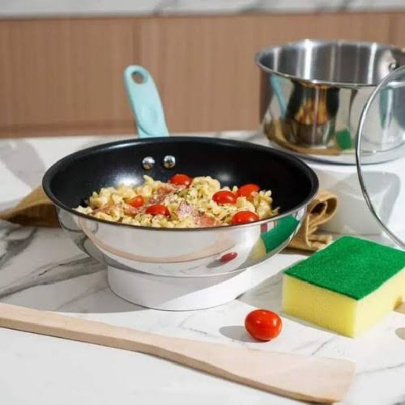 ECER SATUAN SAUCE PAN FRY PAN WAJAN STAINLESS STEEL