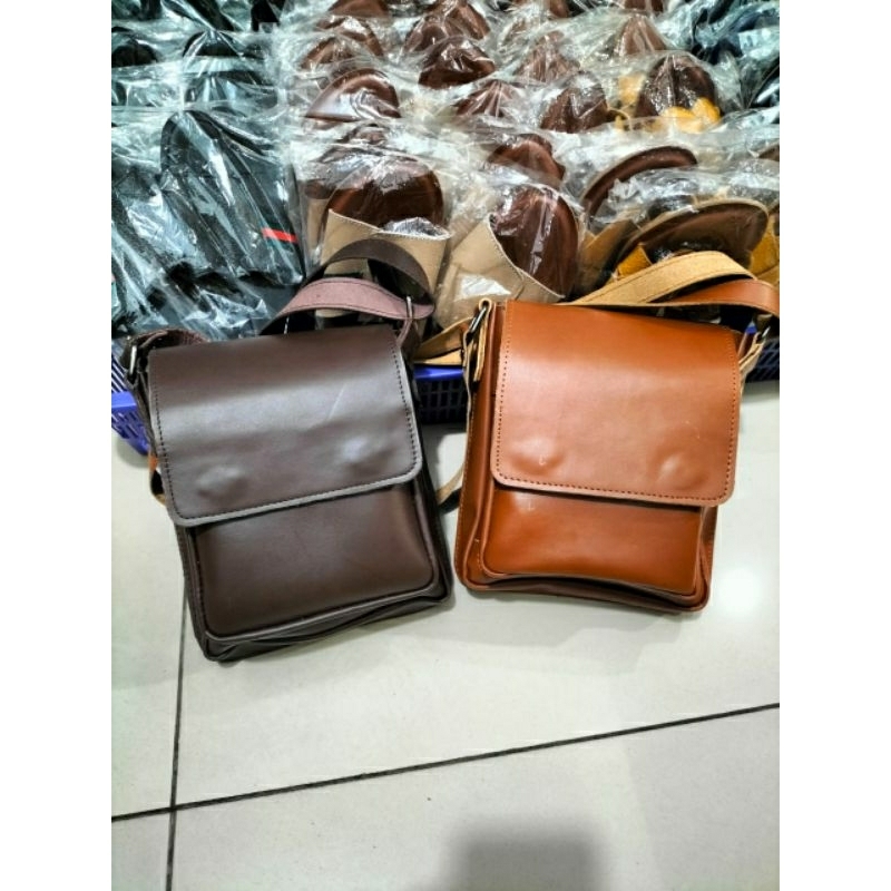 Tas Kulit Sapi Slingbag Tas Selempang Tas Pria Laki