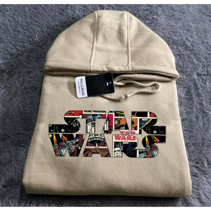 FREE PAPER BAG JAKET HOODIE STAR WARS FULL LEBEL PULL & BEAR IMPORT // SWEATER PULL & BEAR STAR WAR 