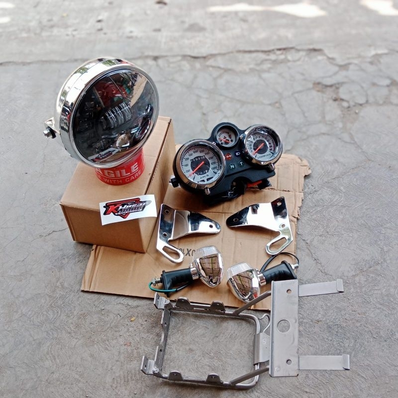 lampu depan set ninja ss pnp ninja r ss lampu depan ninja fullset MP tiger ninja r ss RX king