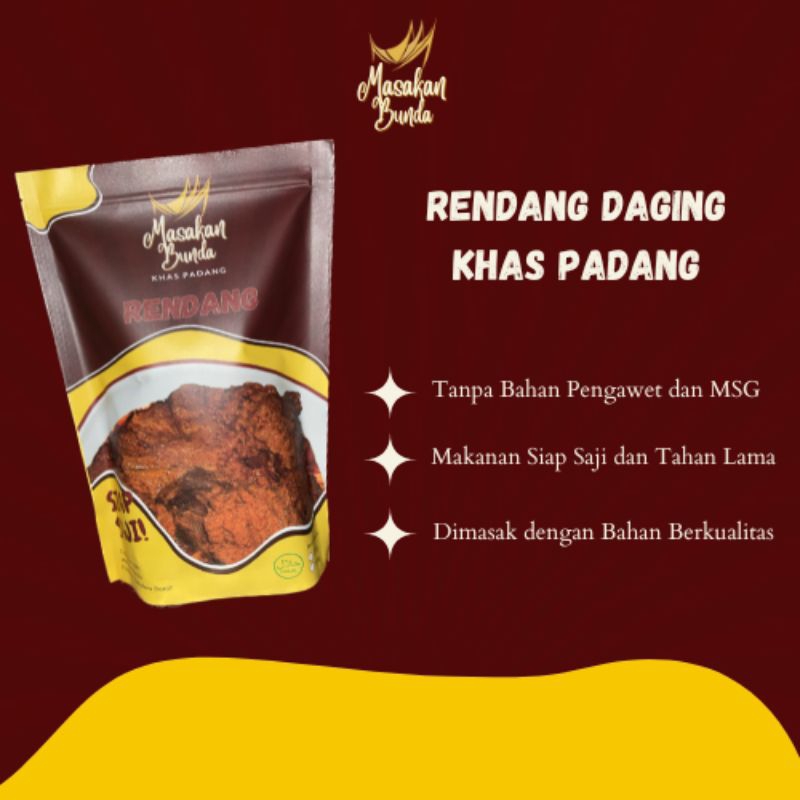 

Rendang Daging Masakan Bunda Khas Padang 250gr