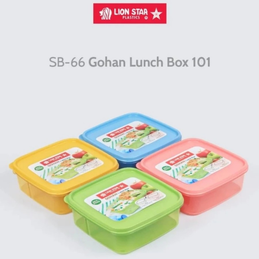 Gohan Lunch Box 101 Lion Star / Kotak Bekal / Box Tempat Makan Sekat