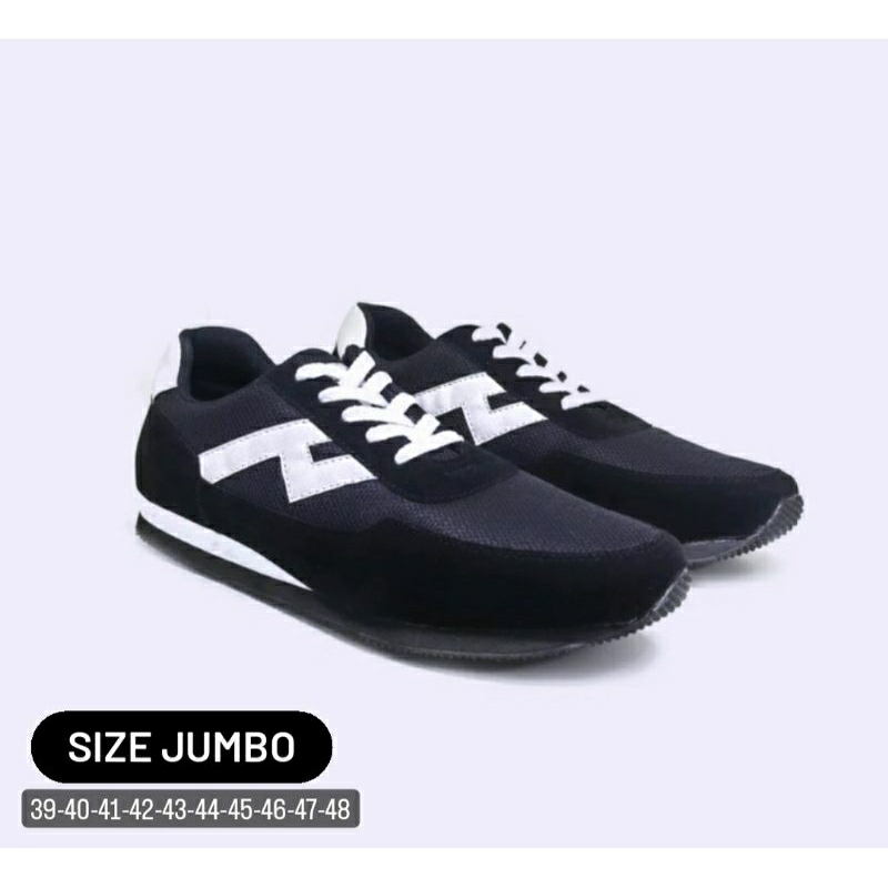 SPORT Size JUMBO 39-48 / Sepatu Kets S.306B Pria Basket Running Badminton Gym Fitness Size Besar Sep