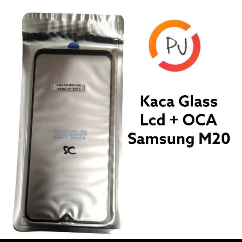 KACA GLASS + OCA  LCD SAMSUNG M20