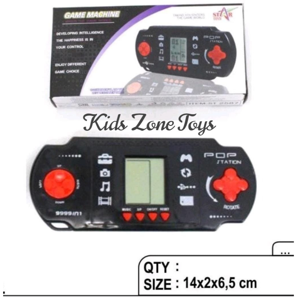 Mainan Anak Game Jadul Brick Game Tetris E-9999 / Model Stik  Ps