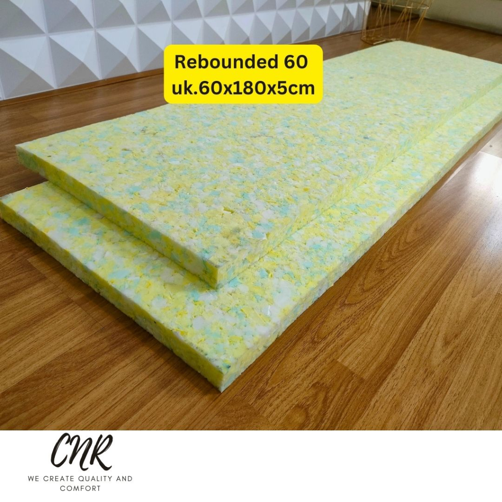 Rebounded lembaran uk.60x180x5cm, buat jok kursi, matras lesehan, kursi taman alas pijit massage,mat