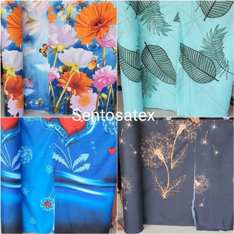 Bahan Kain Sprei Disperse Polimikro Kain Sprei Motif