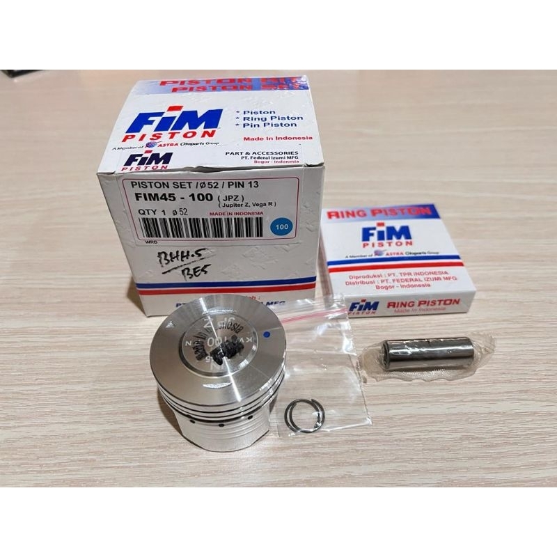 PISTON KIT FIM JUPITER Z DIMETER 52 SIZE SD 100