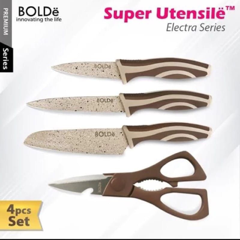 Pisau Set Bolde Knife Bolde Super Utensile Electra Series Bolde Set Pisau
