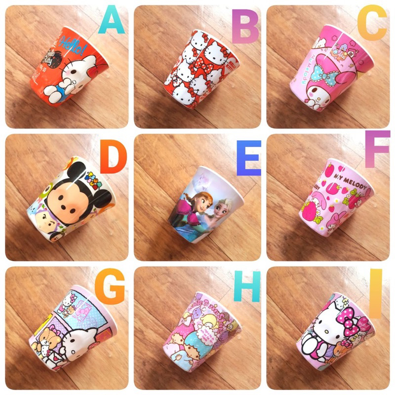 gelas melamin minum karakter anak lucu ya 00014