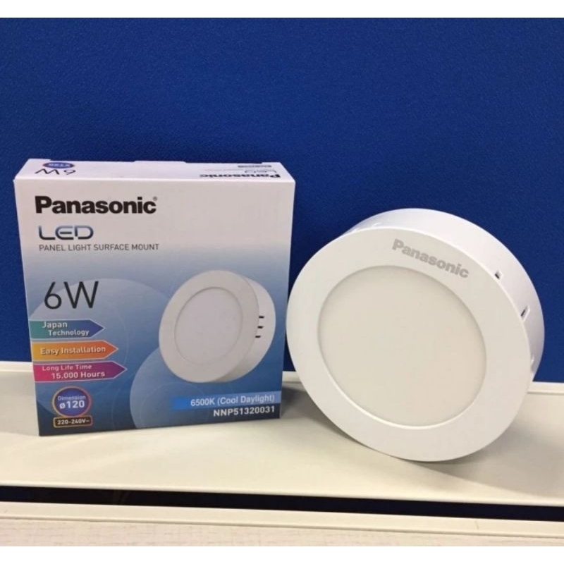Downlight led panel Panasonic Outbow 6w 6 watt Bulat