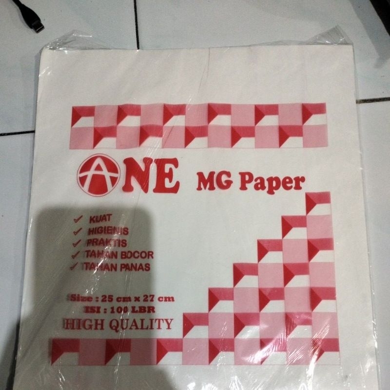 

kertas bungkus nasi mcd isi 100 lbr