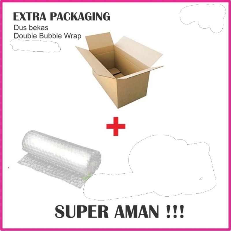 

Extra Tambahan Bubble Wrap/packing tambahan kardus