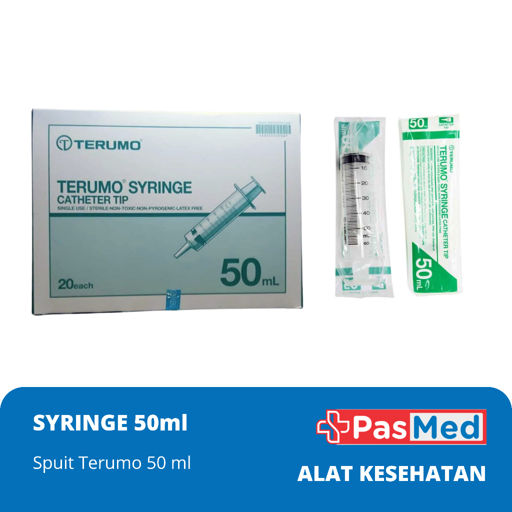 PASMED | TERUMO Syringe 50ML/TANPA NEEDLE