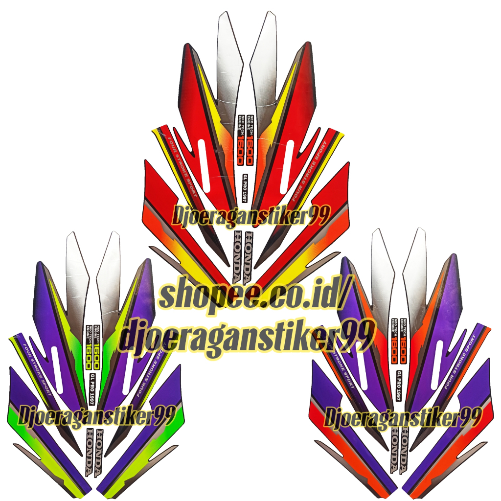 STIKER STRIPING GL PRO 1997, POLET LIS HONDA GL PRO NEO TECH 1997