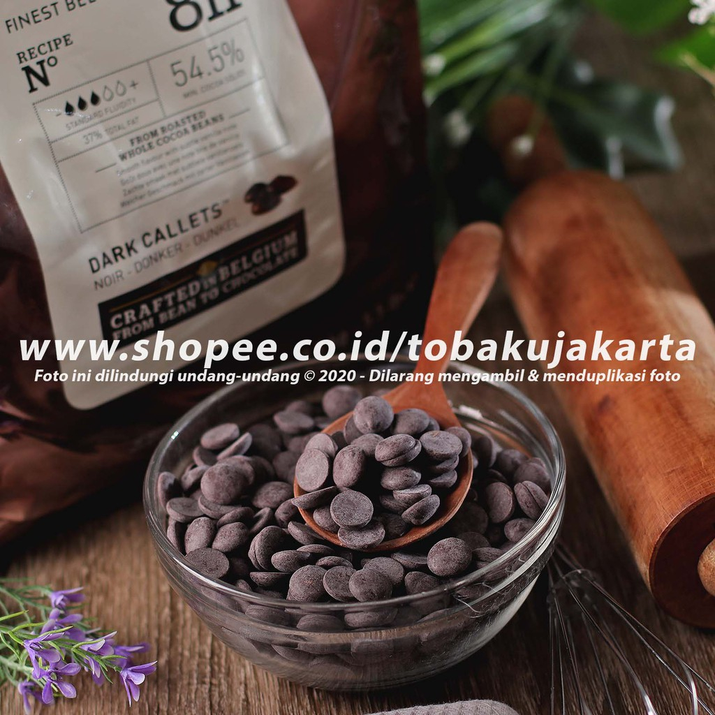 

Callebaut Dark Chocolate 54,5% Couverture 100gr Cokelat Baking 811 NV