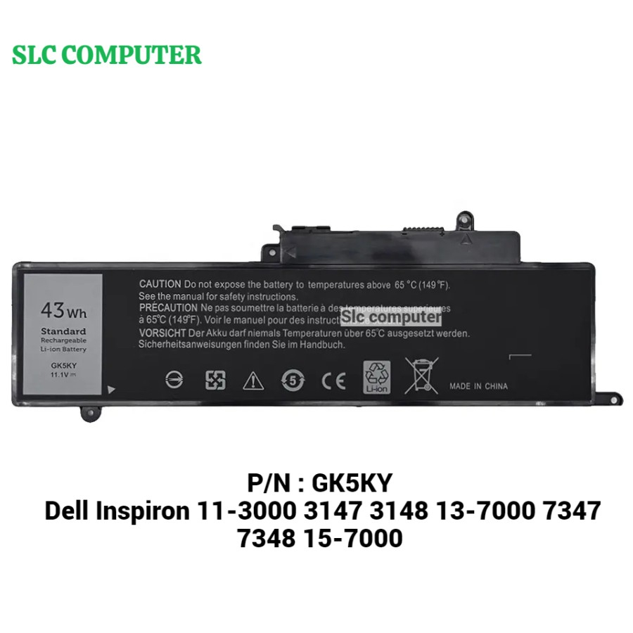 Baterai Dell Inspiron 11-3000 3147 3148 13-7000 7347 7348 15-7000 7558