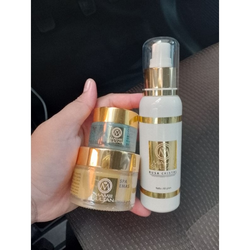 ECER SPA EMAS MAMII SULTAN-SPA EMAS-COOLIN SLEEPING MASK-BUSA KRISTAL