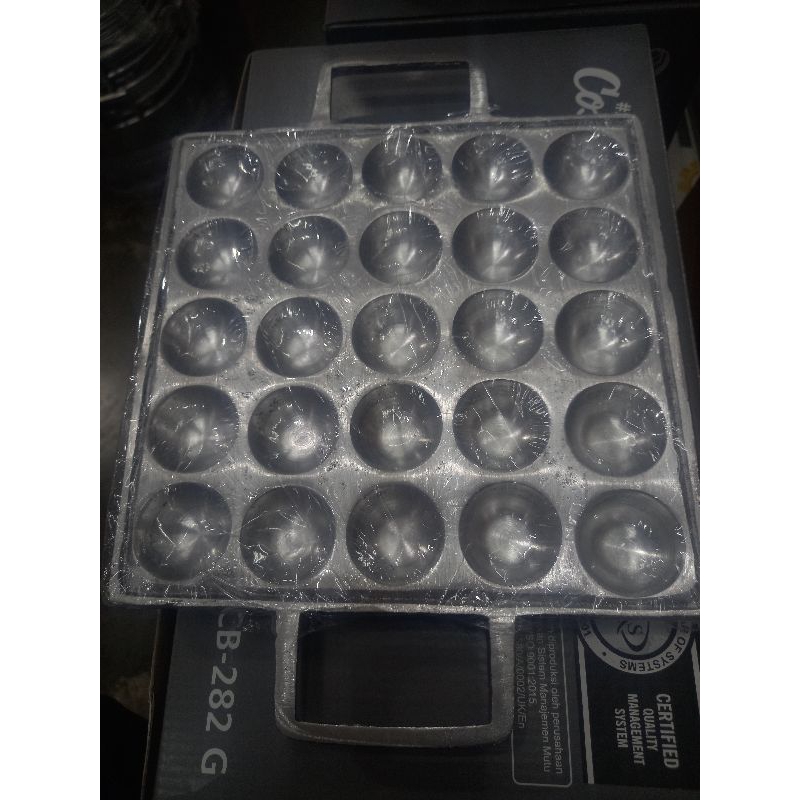 cetakan pentol goreng / loyang pentol goreng/ pentol telur lubang 25