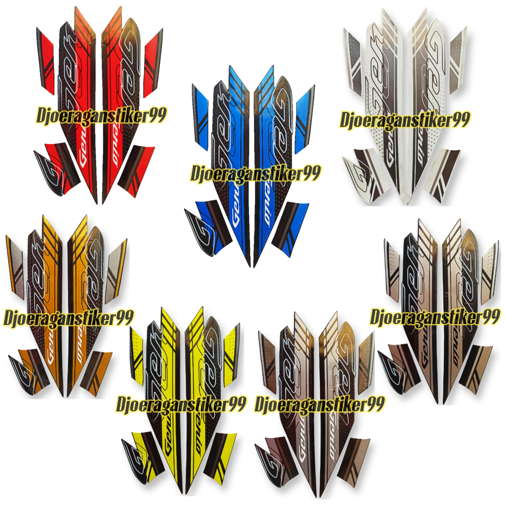 STIKER STRIPING GENIO 2021, POLET LIS HONDA GENIO 2020 2021