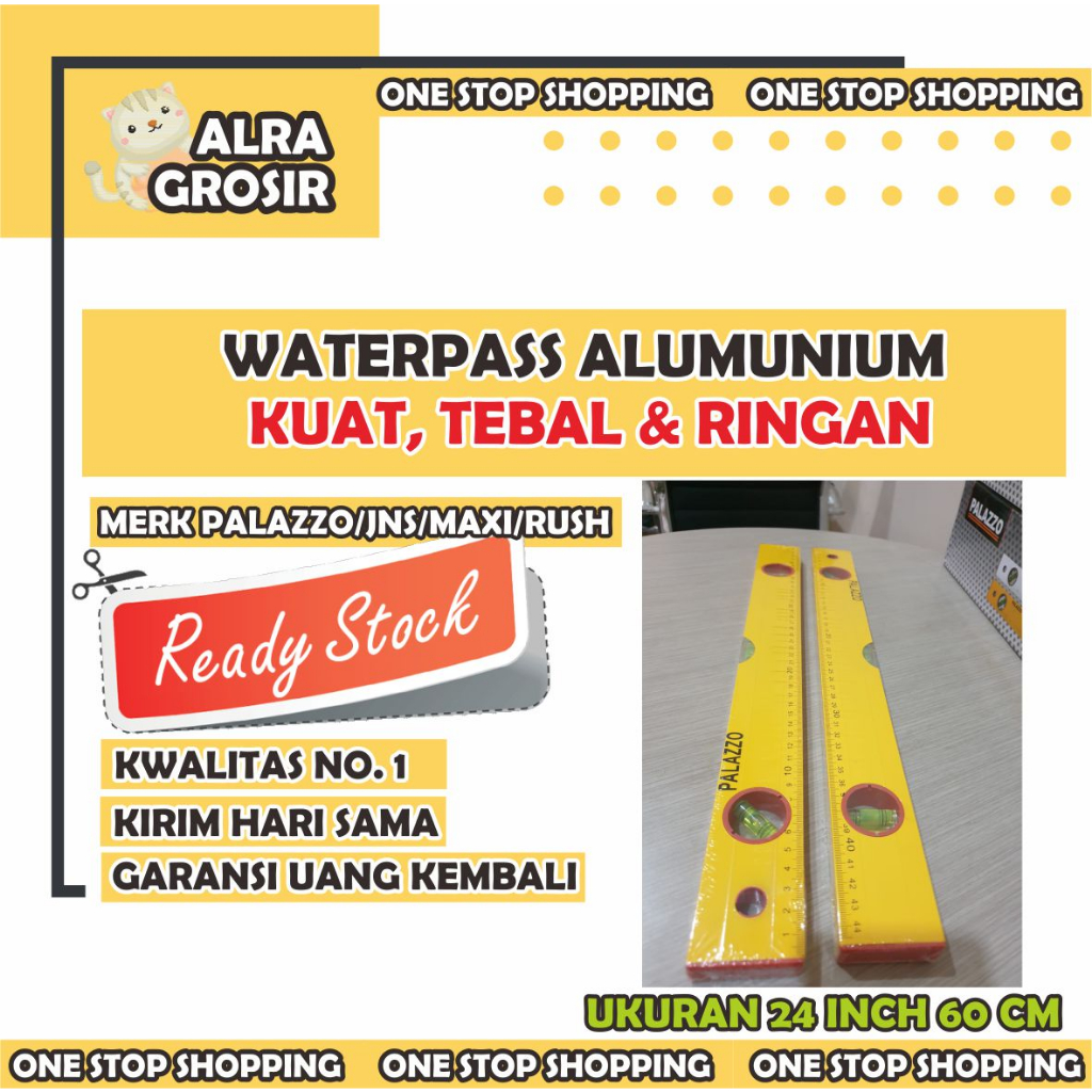 Waterpass Waterpas Waterpass 60Cm Waterpass Magnet Penggaris 24 Inch 60 cm Waterpas Aluminium