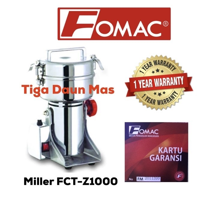 Mesin penepung Bahan Baku Kering Fomac FCT-Z1000 / Miller FCT-Z1000