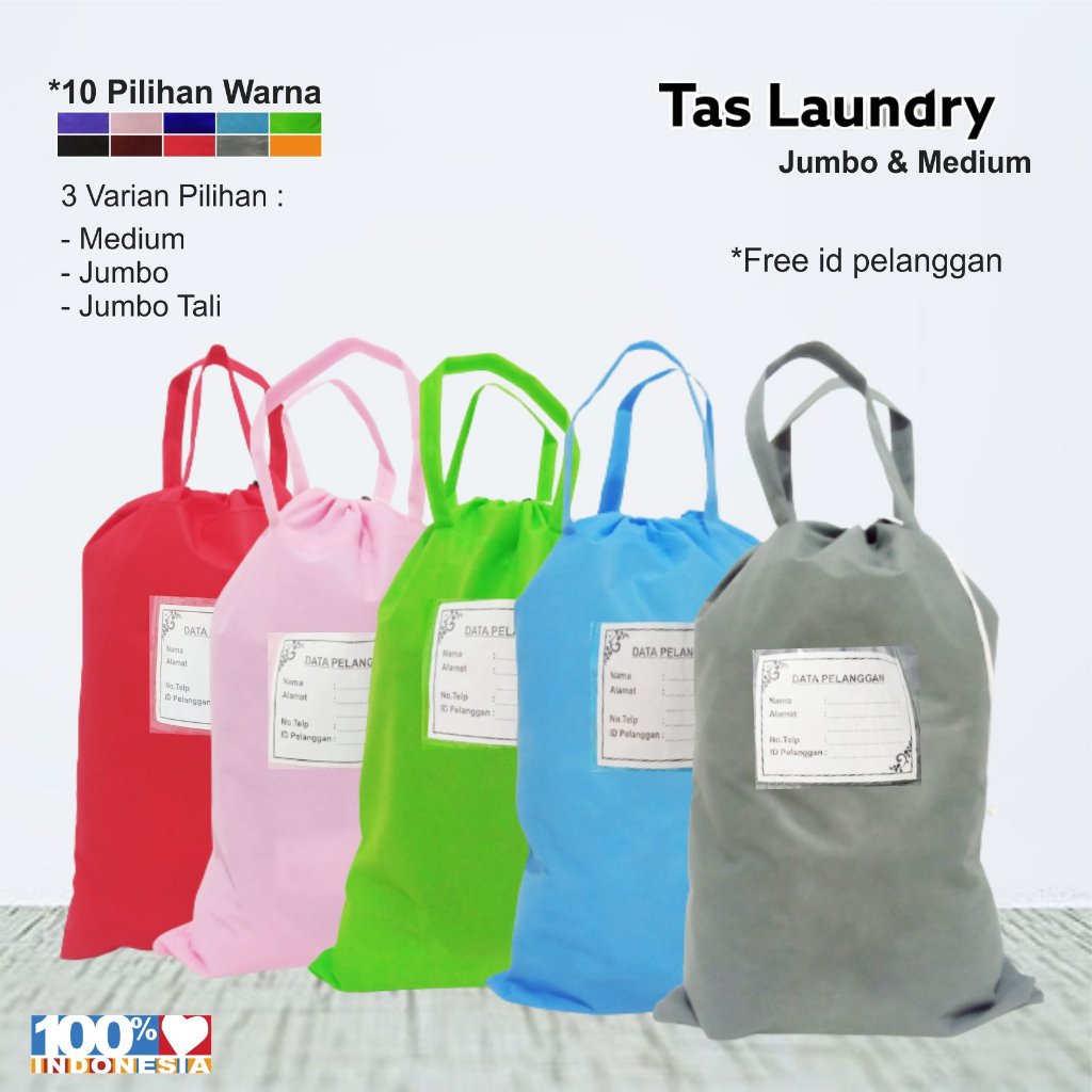Tas Laundry Jumbo / Laundry Bag / Tas Laundry Tebal / Tas Laundry Besar / Tas laundry Kain