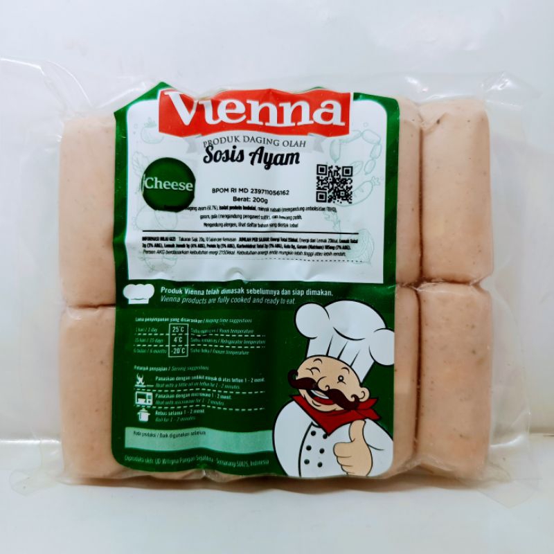 

Vienna Sosis Ayam Keju 200 Gr