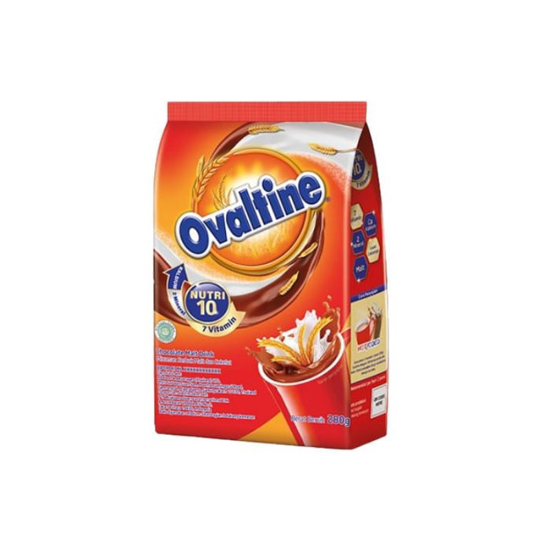 

OVALTINE MINUMAN BUBUK COKELAT PACK 280 GRAM