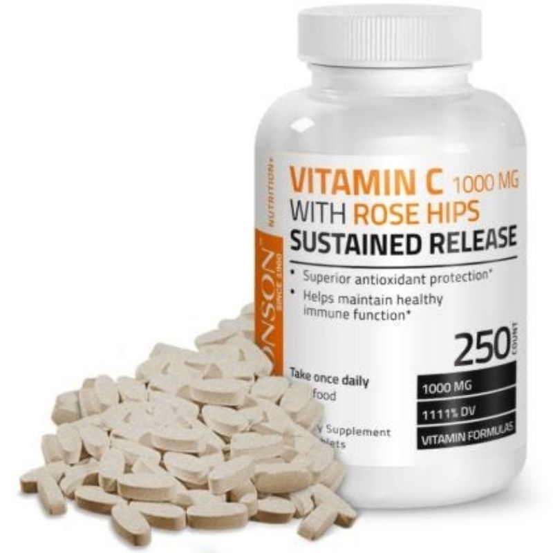 Bronson Vitamin C 1000mg  rose hips isi 250