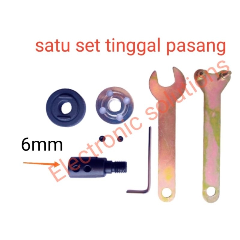 Mandrel Gerinda As 6mm 8mm 10mm 12mm 14mm Lengkap