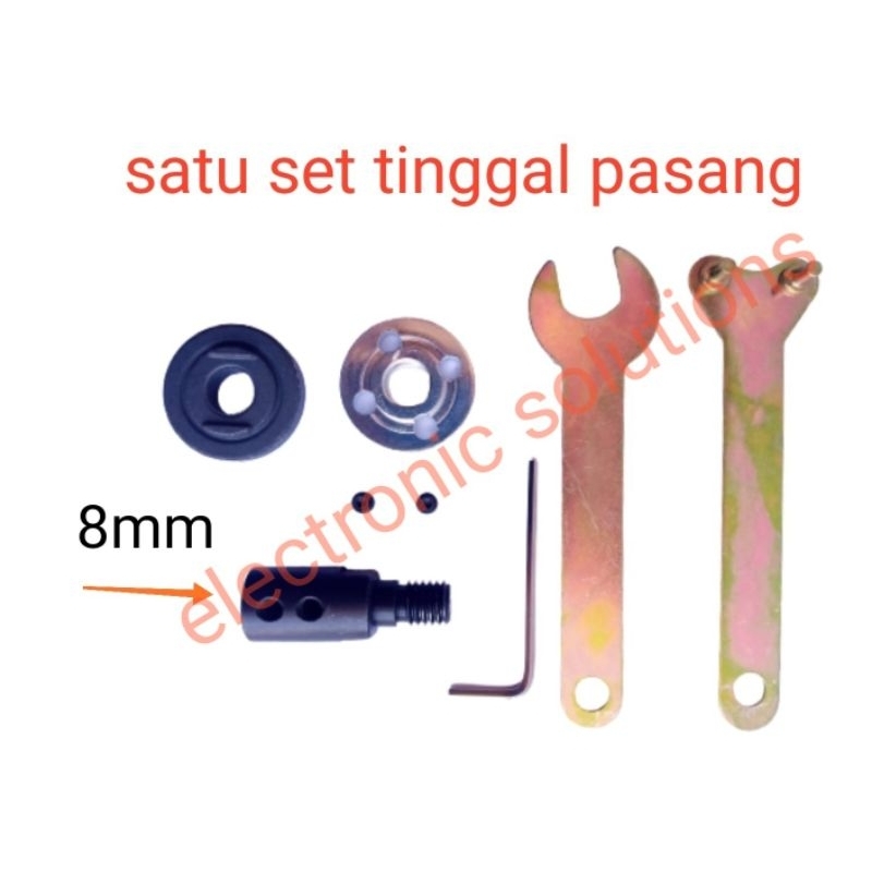 RB Mandrel Gerinda As 6mm 8mm 10mm 12mm 14mm Lengkap