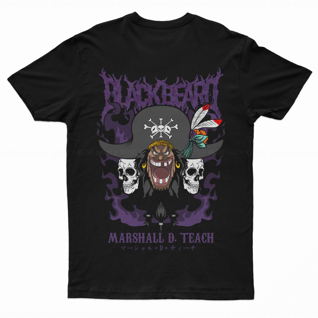 TORIZU Tshirt Blackbeard Pirates Anime Manga One Piece Kaos Onepiece Nakama Mugiwara Crew Pirate