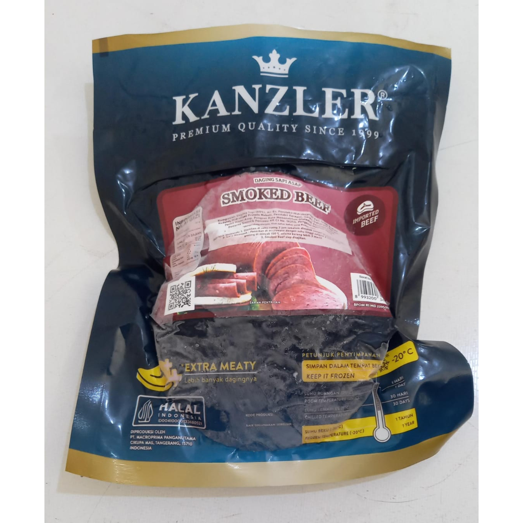 

(GOSEND SBY) SMOKED BEEF / DAGING ASAP KANZLER 250 GR