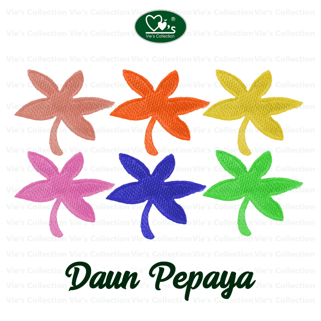 Patch Daun aplikasi Aksesoris Seserahan Hempers Bordir Baju