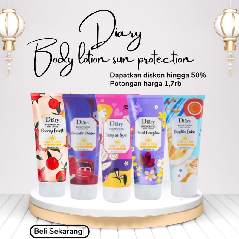 Diary Body Lotion UVA UVB Brightening 200ml