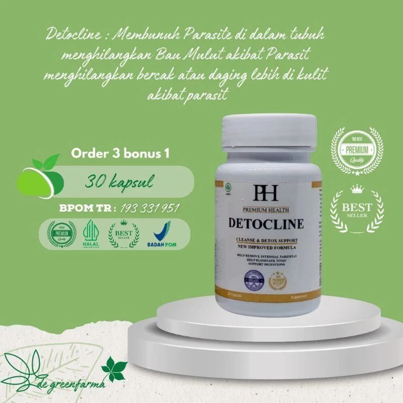Detocline Obat Parasit Asli Dan Menghilangkan Bau Mulut Membandel