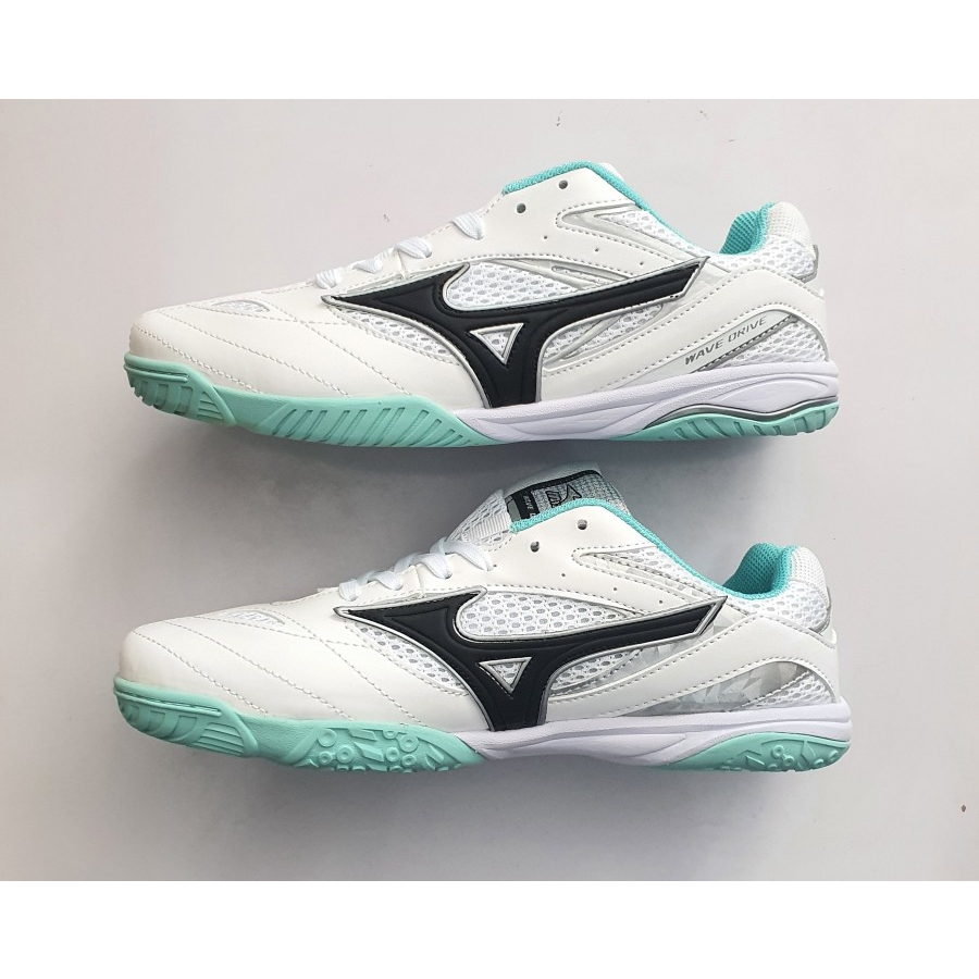 Sepatu Mizuno Crossmatch PLIO WH Putih Tosca/ Sepatu Olahraga Tenis Meja Pingpong Voli Badminton Unisex Laki Perempuan