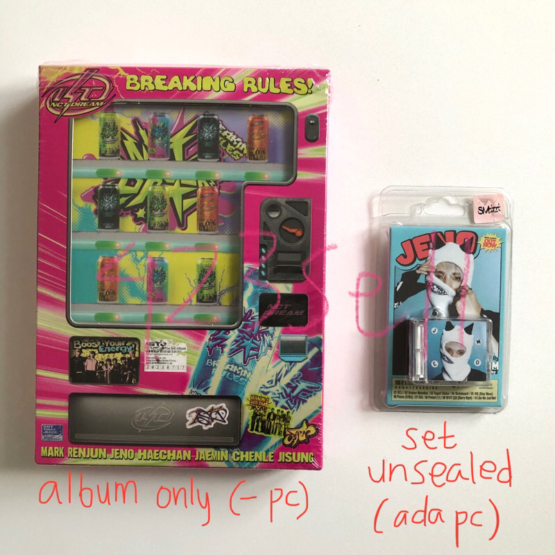[READY] ALBUM NCT DREAM VENDING MACHINE ALBUM ONLY & SMINI JENO SET UNSEALED OFFICIAL VER VERSI VERS