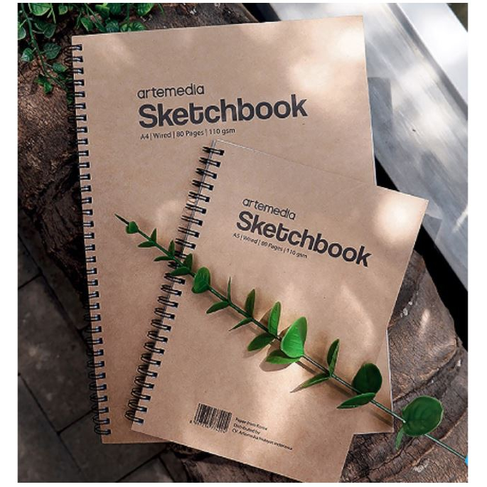 

Buku Sketsa Artemedia Sketchbook Wired A4 Craft Cover Jilid Spiral