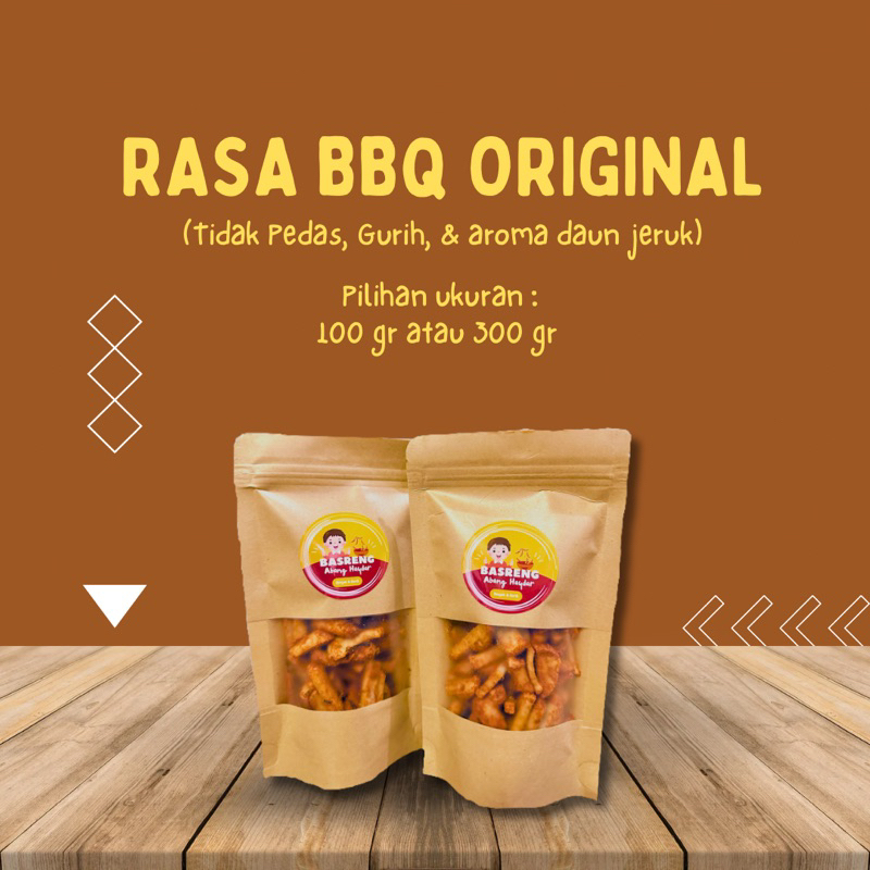 

Basreng Rasa BBQ Original (Tidak Pedas) 100gr