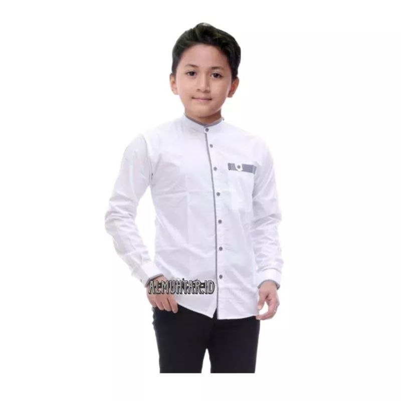 Baju koko anak remaja SD SMP tanggung umur 13 tahun trendy masakini/Baju Koko anak laki laki lengan 