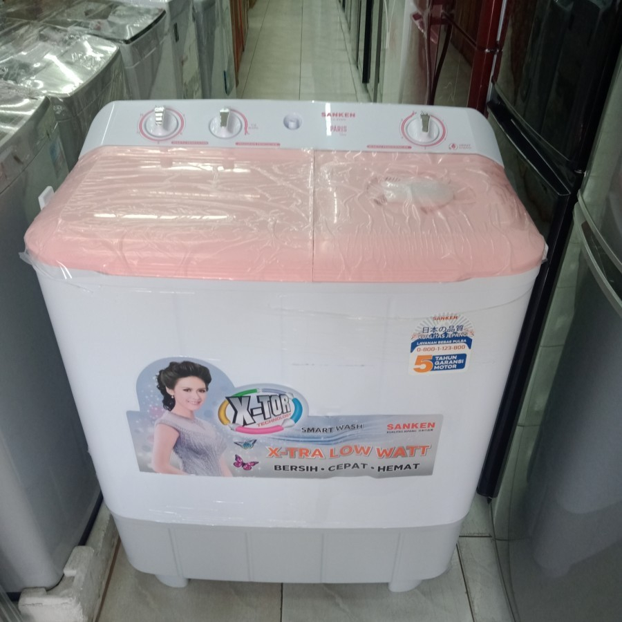 MESIN CUCI SANKEN TW 9110 PK / TW 9110PK / TW9110 PK 2 TABUNG 9 KG