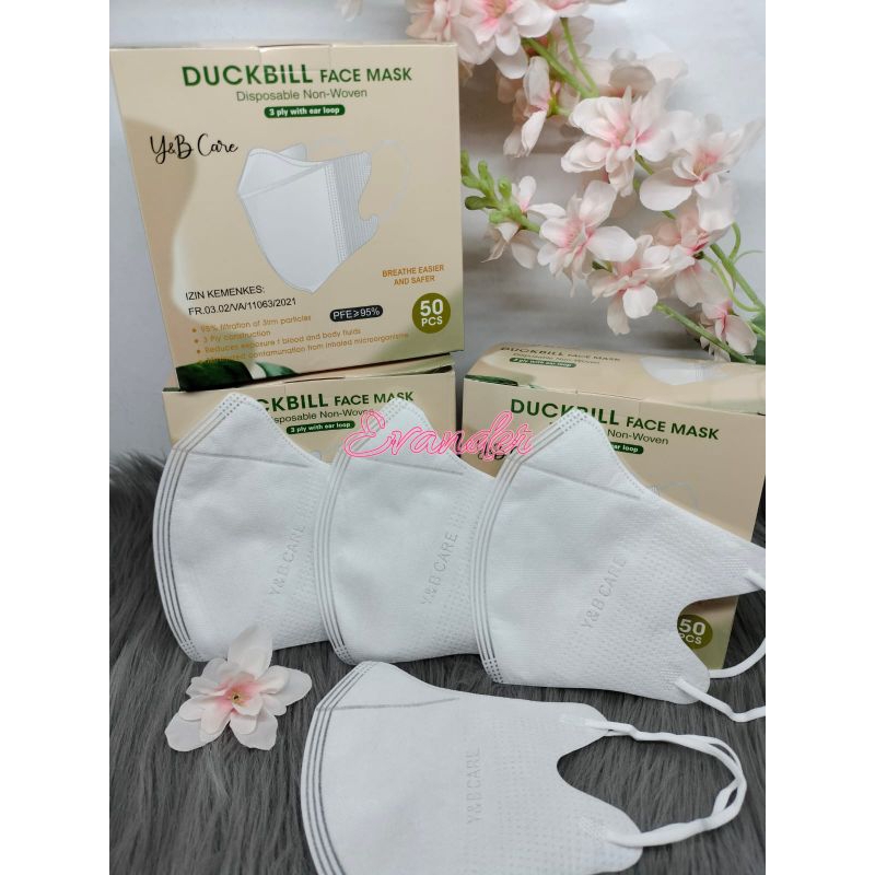MASKER DUCKBILL Y&B CARE ISI 50 PCS