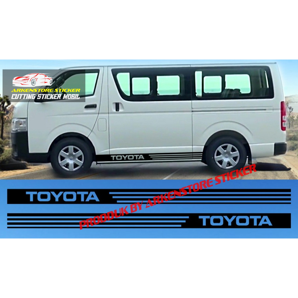 sticker stiker mobil toyota hiace cutting sticker list mobil toyota hiace